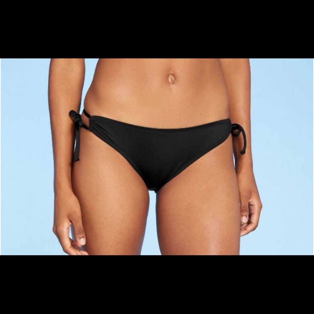 black bikini bottoms